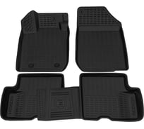Салонный полиуретановый коврик REZKON для LADA Largus 12-21 5-ти местный черный 0539020200