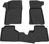 Салонный полиуретановый коврик REZKON для LADA Niva Travel-Chevrolet Niva 2123 черный 0539040100