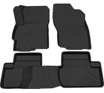 Салонный полиуретановый коврик REZKON для Mitsubishi Lancer Х 07-15 черный 0524010200