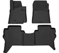 Салонный полиуретановый коврик REZKON для Mitsubishi Pajero IV 06-Н.В. черный 0524025100