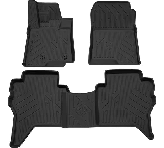 Салонный полиуретановый коврик REZKON для Mitsubishi Pajero IV 06-Н.В. черный 0524025100 1