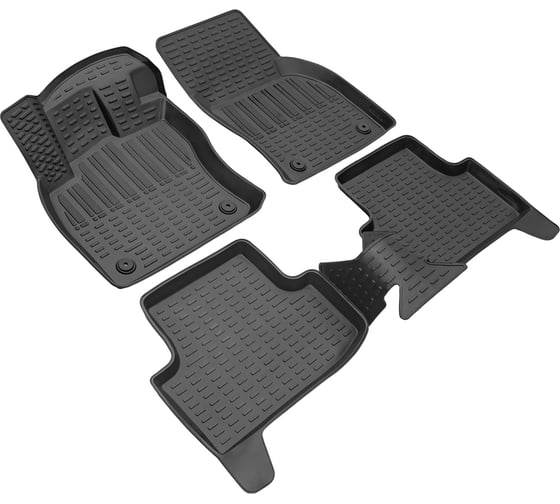 Салонный полиуретановый коврик REZKON для Skoda Karoq 20-Н.В. черный 0530035100 1