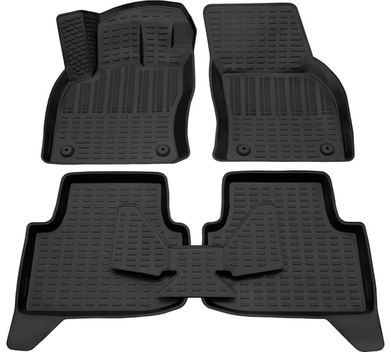 Салонный полиуретановый коврик REZKON для Skoda Octavia A7 13-20 черный 0530010200 1