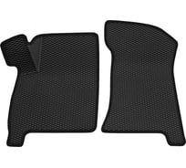 Салонный коврик REZKON 3D EVA Ромб передний ряд, резиновый, черный, для LADA Priora 2170-2172, черный кант 9539025101