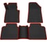 Салонные коврики REZKON 3D EVA Ромб резиновые, черные, для Kia Optima 16-Н.В., красный кант 9221015204 1