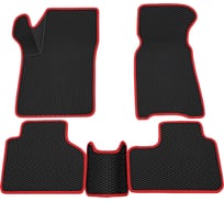 Салонные коврики REZKON 3D EVA Ромб резиновые, черные, для LADA Niva Travel-Chevrolet Niva 2123, 9239040104