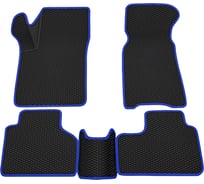 Салонные коврики REZKON 3D EVA Ромб резиновые, черные, для LADA Niva Travel-Chevrolet Niva 2123, 9239040103