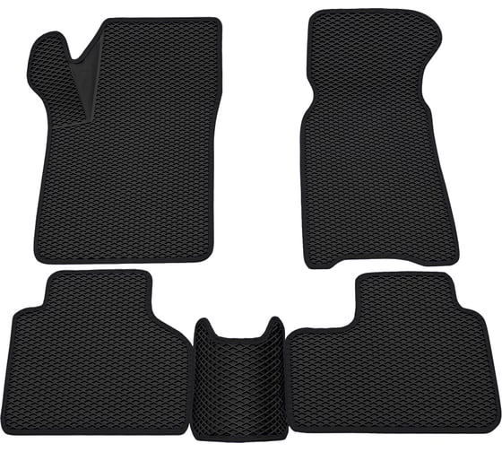 Салонные коврики REZKON 3D EVA Ромб резиновые, черные, для LADA Niva Travel-Chevrolet Niva 2123, 9239040101 1