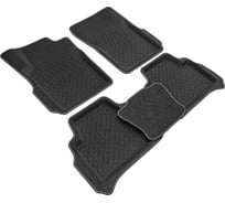 Салонные коврики REZKON 3D Evaplast ворсовые, черные, для Toyota Land Cruiser 200, 07-15 4534025100