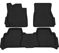 Салонные коврики REZKON 3D Evaplast ворсовые, черные, для Toyota Land Cruiser Prado 150, 09-17 4534030200