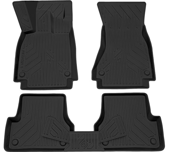 Салонные коврики REZKON полиуретановые, черные, для Audi A6 11-18 0544010200 1