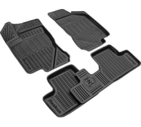 Салонные коврики REZKON полиуретановые, черные, для Datsun 0525040100