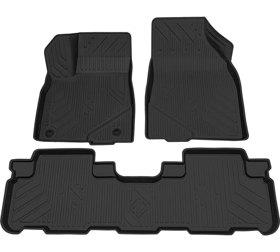 Салонный полиуретановый коврик REZKON для Toyota Highlander 14-19 черный 0534020200 1