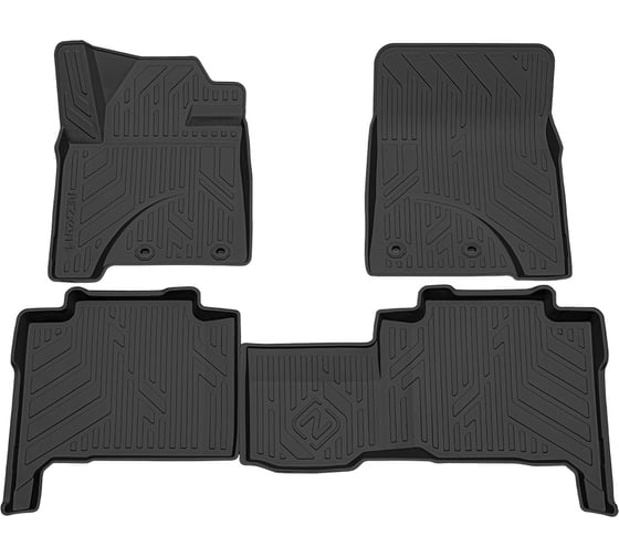 Салонный полиуретановый коврик REZKON для Toyota Land Cruiser 200, 12-15 черный 0534012100