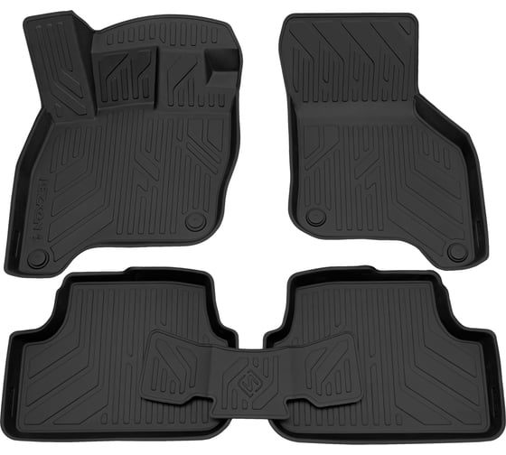 Салонный полиуретановый коврик REZKON для Volkswagen E-Golf 14-Н.В. черный 0535005250 1