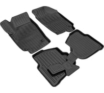 Салонный полиуретановый коврик REZKON для Volkswagen Polo 09-20 черный 0535020100