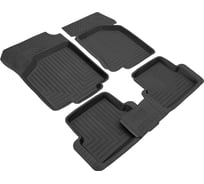 Салонный резиновый коврик REZKON для Chery Amulet 06-09 черный 1011005100