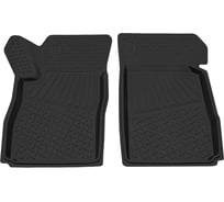 Салонный резиновый коврик REZKON для Chevrolet Aveo 12-15 передний ряд сидений черный 1512005200