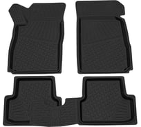 Салонный резиновый коврик REZKON для Chevrolet Cobalt 12-15 черный 1012015100