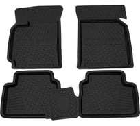 Салонный резиновый коврик REZKON для Chevrolet Lacetti 04-13 черный 1012025100