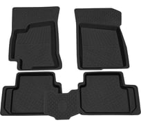 Салонный резиновый коврик REZKON для Chevrolet Lanos 96-09 черный 1012030100