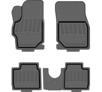 Салонный резиновый коврик REZKON для Citroen C-Elysee 13-Н.В. черный 1013015100