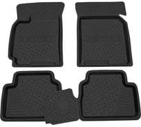 Салонный резиновый коврик REZKON для Daewoo Gentra 13-16 черный 1014005100