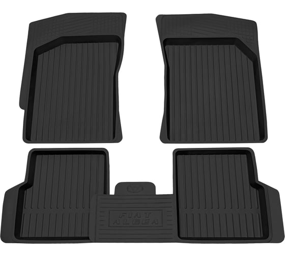 Салонный резиновый коврик REZKON для Fiat Albea 03-12 черный 1015005100 1