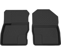 Салонный резиновый коврик REZKON для Ford Focus II 08-11 передний ряд сидений, черный 1516010100