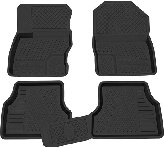 Салонный резиновый коврик REZKON для Ford Focus II 08-11 черный 1016010100 1