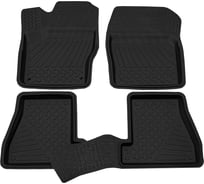 Салонный резиновый коврик REZKON для Ford Focus III 11-19 черный 1016010200
