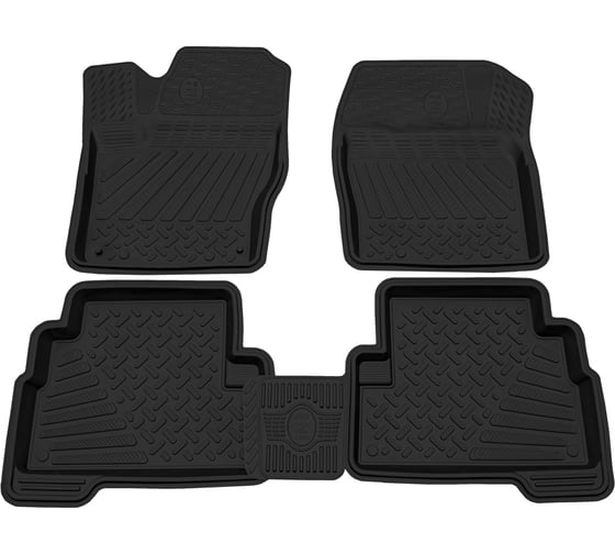 Салонный резиновый коврик REZKON для Ford Kuga II 12-19 черный 1016020100 1