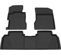 Салонный резиновый коврик REZKON для Honda Civic 07-12 черный 1019010100