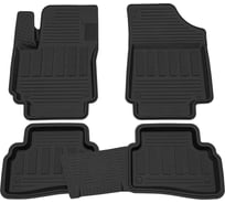 Салонный резиновый коврик REZKON для Hyundai Creta 16-21 черный 1020065100