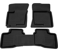 Салонный резиновый коврик REZKON для Hyundai Elantra 07-11 черный 1020015100