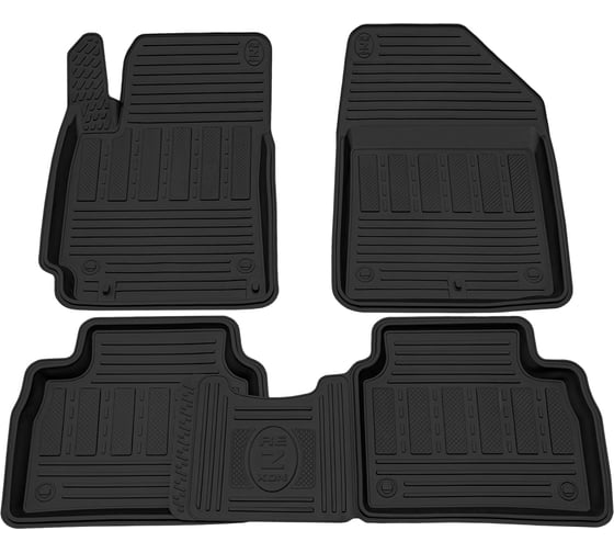 Салонный резиновый коврик REZKON для Hyundai Elantra 16-20 черный 1020015400 1
