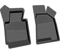 Салонный резиновый коврик REZKON для Hyundai ix-35 10-16 передний ряд сидений, черный 1520040100