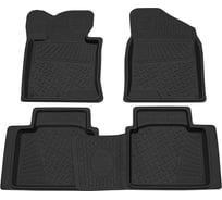 Салонный резиновый коврик REZKON для Hyundai i-40 13-Н.В. черный 1020035100
