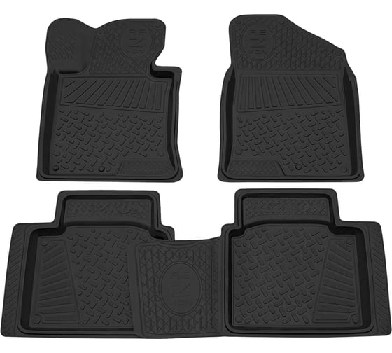 Салонный резиновый коврик REZKON для Hyundai i-40 13-Н.В. черный 1020035100 1