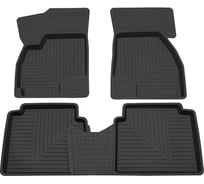 Салонный резиновый коврик REZKON для Hyundai Santa Fe Classiс 04-10 черный 1020045200
