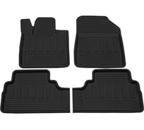 Салонный резиновый коврик REZKON для Hyundai Santa Fe IV 18-Н.В. черный 1020045500