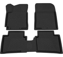 Салонный резиновый коврик REZKON для Hyundai Solaris 10-17 черный 1020050100