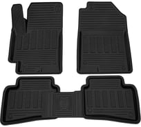 Салонный резиновый коврик REZKON для Hyundai Solaris 17-Н.В. черный 1020050200