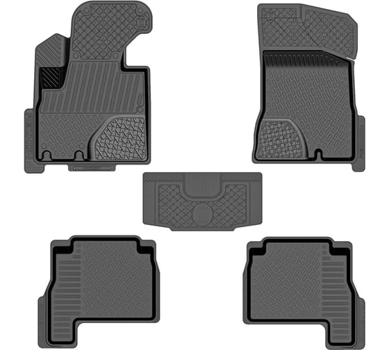 Салонный резиновый коврик REZKON для Kia Sorento 09-15 черный 1021025200 1
