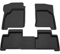 Салонный резиновый коврик REZKON для LADA 2110-2112 Premium черный 1039050200