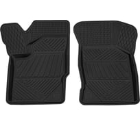 Салонный резиновый коврик REZKON для LADA Granta 2190-2191-2192-2194 передний ряд сидений, черный 1539015100