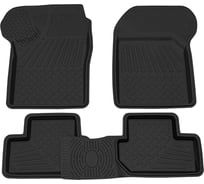 Салонный резиновый коврик REZKON для LADA Samara 2108-2115 Comfort черный 1039010200