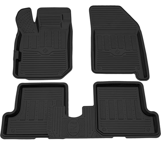 Салонный резиновый коврик REZKON для LADA X-Ray Top Comfort черный 1039055200 1