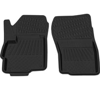 Салонный резиновый коврик REZKON для Mitsubishi Outlander 12-Н.В. передний ряд сидений, черный 1524015100