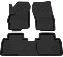 Салонный резиновый коврик REZKON для Mitsubishi Outlander 12-Н.В. черный 1024015100